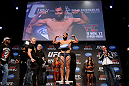 MONTREAL, CANADA - NOVEMBER 16: Johny Hendricks weighs in during the official UFC 154 weigh in at New City Gas on November 16, 2012 in Montreal, Quebec, Canada. (Photo by Josh Hedges/Zuffa LLC/Zuffa LLC via Getty Images)