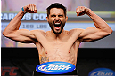 MONTREAL, CANADA - NOVEMBER 16: Carlos Condit weighs in during the official UFC 154 weigh in at New City Gas on November 16, 2012 in Montreal, Quebec, Canada. (Photo by Josh Hedges/Zuffa LLC/Zuffa LLC via Getty Images)