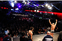 MONTREAL, CANADA - NOVEMBER 16: Georges St-Pierre (R) weighs in as opponent Carlos Condit looks on during the official UFC 154 weigh in at New City Gas on November 16, 2012 in Montreal, Quebec, Canada. (Photo by Josh Hedges/Zuffa LLC/Zuffa LLC via Getty Images)