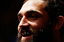 MONTREAL, QC - NOVEMBER 17:  Johny Hendricks looks on before fighting against Martin Kampmann in their welterweight bout during UFC 154 on November 17, 2012  at the Bell Centre in Montreal, Canada.  (Photo by Josh Hedges/Zuffa LLC/Zuffa LLC via Getty Images)