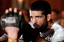 SEATTLE, WA - DECEMBER 05:  Matt Brown works out for fans and media during the UFC on FOX open workouts on December 5, 2012  at the Grand Hyatt Seattle in Seattle, Washington.  (Photo by Josh Hedges/Zuffa LLC/Zuffa LLC via Getty Images)