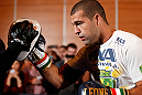 SEATTLE, WA - DECEMBER 05:  Mauricio "Shogun" Rua works out for fans and media during the UFC on FOX open workouts on December 5, 2012  at the Grand Hyatt Seattle in Seattle, Washington.  (Photo by Josh Hedges/Zuffa LLC/Zuffa LLC via Getty Images)