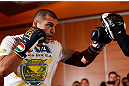 SEATTLE, WA - DECEMBER 05:  Mauricio "Shogun" Rua works out for fans and media during the UFC on FOX open workouts on December 5, 2012  at the Grand Hyatt Seattle in Seattle, Washington.  (Photo by Josh Hedges/Zuffa LLC/Zuffa LLC via Getty Images)