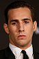 SEATTLE, WA - DECEMBER 06:  Rory MacDonald interacts with media during the UFC on FOX press conference on December 6, 2012  at Key Arena in Seattle, Washington.  (Photo by Josh Hedges/Zuffa LLC/Zuffa LLC via Getty Images)