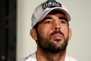 SEATTLE, WA - DECEMBER 06:  Matt Brown interacts with media during the UFC on FOX press conference on December 6, 2012 at Key Arena in Seattle, Washington.  (Photo by Josh Hedges/Zuffa LLC/Zuffa LLC via Getty Images)