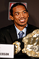 SEATTLE, WA - DECEMBER 06:  Benson Henderson interacts with media during the UFC on FOX press conference on December 6, 2012 at Key Arena in Seattle, Washington.  (Photo by Josh Hedges/Zuffa LLC/Zuffa LLC via Getty Images)
