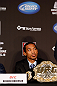SEATTLE, WA - DECEMBER 06:  Benson Henderson interacts with media during the UFC on FOX press conference on December 6, 2012 at Key Arena in Seattle, Washington.  (Photo by Josh Hedges/Zuffa LLC/Zuffa LLC via Getty Images)