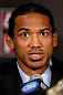 SEATTLE, WA - DECEMBER 06:  Benson Henderson interacts with media during the UFC on FOX press conference on December 6, 2012 at Key Arena in Seattle, Washington.  (Photo by Josh Hedges/Zuffa LLC/Zuffa LLC via Getty Images)