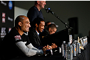 SEATTLE, WA - DECEMBER 06:  BJ Penn interacts with media during the UFC on FOX press conference on December 6, 2012  at Key Arena in Seattle, Washington.  (Photo by Josh Hedges/Zuffa LLC/Zuffa LLC via Getty Images)
