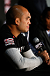 SEATTLE, WA - DECEMBER 06:  BJ Penn interacts with media during the UFC on FOX press conference on December 6, 2012  at Key Arena in Seattle, Washington.  (Photo by Josh Hedges/Zuffa LLC/Zuffa LLC via Getty Images)