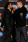 SEATTLE, WA - DECEMBER 06:  (L-R) Opponents Benson Henderson and Nate Diaz face off during the UFC on FOX press conference on December 6, 2012 at Key Arena in Seattle, Washington.  (Photo by Josh Hedges/Zuffa LLC/Zuffa LLC via Getty Images)