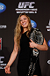 SEATTLE, WA - DECEMBER 06:  Ronda Rousey poses for photos after being presented with the UFC women's bantamweight championship during the UFC on FOX press conference on December 6, 2012 at Key Arena in Seattle, Washington.  (Photo by Josh Hedges/Zuffa LLC/Zuffa LLC via Getty Images)