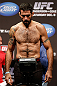 SEATTLE, WA - DECEMBER 07:  Matt Brown weighs in during the official UFC on FOX weigh in on December 7, 2012 at Key Arena in Seattle, Washington.  (Photo by Josh Hedges/Zuffa LLC/Zuffa LLC via Getty Images)