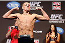 SEATTLE, WA - DECEMBER 07:  Nate Diaz weighs in during the official UFC on FOX weigh in on December 7, 2012 at Key Arena in Seattle, Washington.  (Photo by Josh Hedges/Zuffa LLC/Zuffa LLC via Getty Images)