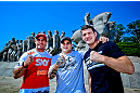Tr&ecirc;s dos quatro lutadores que encabe&ccedil;ar&atilde;o o UFC S&atilde;o Paulo; Vitor Belfort, Sarafian e Michael Bisping