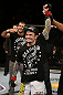 SEATTLE, WA - DECEMBER 08:  Scott Jorgensen is declared the winner in his bantamweight bout with John Albert at the UFC on FOX event on December 8, 2012  at Key Arena in Seattle, Washington.  (Photo by Ezra Shaw/Zuffa LLC/Zuffa LLC via Getty Images) *** Local Caption *** Scott Jorgensen