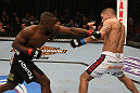 SEATTLE, WA - DECEMBER 08:  (L-R) Yves Edwards punches Jeremy Stephens during their lightweight bout at the UFC on FOX event on December 8, 2012  at Key Arena in Seattle, Washington.  (Photo by Ezra Shaw/Zuffa LLC/Zuffa LLC via Getty Images) *** Local Caption *** Yves Edwards; Jeremy Stephens
