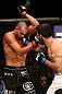 SEATTLE, WA - DECEMBER 08:  (R-L) Matt Brown punches Mike Swick during their welterweight bout at the UFC on FOX event on December 8, 2012  at Key Arena in Seattle, Washington.  (Photo by Ezra Shaw/Zuffa LLC/Zuffa LLC via Getty Images) *** Local Caption *** Mike Swick; Matt Brown