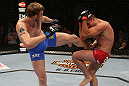 SEATTLE, WA - DECEMBER 08:  (L-R) Alexander Gustafsson kicks Mauricio Rua during their light heavyweight bout at the UFC on FOX event on December 8, 2012  at Key Arena in Seattle, Washington.  (Photo by Ezra Shaw/Zuffa LLC/Zuffa LLC via Getty Images) *** Local Caption *** Mauricio Rua; Alexander Gustafsson
