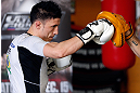 GOLD COAST, AUSTRALIA - DECEMBER 13:  Norman Parke works out for the media during the UFC on FX open workouts on December 13, 2012 at Boonchu Gym in Gold Coast, Australia.  (Photo by Josh Hedges/Zuffa LLC/Zuffa LLC via Getty Images)