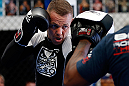 GOLD COAST, AUSTRALIA - DECEMBER 13:  Ross Pearson works out for the media during the UFC on FX open workouts on December 13, 2012 at Boonchu Gym in Gold Coast, Australia.  (Photo by Josh Hedges/Zuffa LLC/Zuffa LLC via Getty Images)