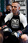 GOLD COAST, AUSTRALIA - DECEMBER 13:  Ross Pearson works out for the media during the UFC on FX open workouts on December 13, 2012 at Boonchu Gym in Gold Coast, Australia.  (Photo by Josh Hedges/Zuffa LLC/Zuffa LLC via Getty Images)