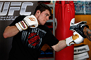 GOLD COAST, AUSTRALIA - DECEMBER 13:  Bradley Scott works out for the media during the UFC on FX open workouts on December 13, 2012 at Boonchu Gym in Gold Coast, Australia.  (Photo by Josh Hedges/Zuffa LLC/Zuffa LLC via Getty Images)