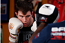 GOLD COAST, AUSTRALIA - DECEMBER 13:  Bradley Scott works out for the media during the UFC on FX open workouts on December 13, 2012 at Boonchu Gym in Gold Coast, Australia.  (Photo by Josh Hedges/Zuffa LLC/Zuffa LLC via Getty Images)