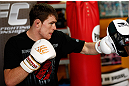 GOLD COAST, AUSTRALIA - DECEMBER 13:  Bradley Scott works out for the media during the UFC on FX open workouts on December 13, 2012 at Boonchu Gym in Gold Coast, Australia.  (Photo by Josh Hedges/Zuffa LLC/Zuffa LLC via Getty Images)