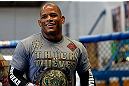 GOLD COAST, AUSTRALIA - DECEMBER 13:  Hector Lombard works out for the media during the UFC on FX open workouts on December 13, 2012 at Boonchu Gym in Gold Coast, Australia.  (Photo by Josh Hedges/Zuffa LLC/Zuffa LLC via Getty Images)