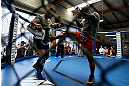 GOLD COAST, AUSTRALIA - DECEMBER 13:  Hector Lombard works out for the media during the UFC on FX open workouts on December 13, 2012 at Boonchu Gym in Gold Coast, Australia.  (Photo by Josh Hedges/Zuffa LLC/Zuffa LLC via Getty Images)