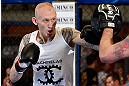 GOLD COAST, AUSTRALIA - DECEMBER 13:  Colin Fletcher works out for the media during the UFC on FX open workouts on December 13, 2012 at Boonchu Gym in Gold Coast, Australia.  (Photo by Josh Hedges/Zuffa LLC/Zuffa LLC via Getty Images)