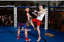 GOLD COAST, AUSTRALIA - DECEMBER 13:  Colin Fletcher works out for the media during the UFC on FX open workouts on December 13, 2012 at Boonchu Gym in Gold Coast, Australia.  (Photo by Josh Hedges/Zuffa LLC/Zuffa LLC via Getty Images)