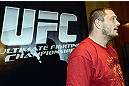 LAS VEGAS, NV - DECEMBER 13:  UFC fighter Matt Mitrione speaks to the media during the Ultimate Fighter 16 Finale open workouts at The Joint at the Hard Rock Hotel and Casino on December 13, 2012 in Las Vegas, Nevada.  (Photo by Jeff Bottari/Zuffa LLC/Zuffa LLC)