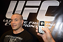 LAS VEGAS, NV - DECEMBER 13:  UFC fighter Pat Barry speaks to the media during the Ultimate Fighter 16 Finale open workouts at The Joint at the Hard Rock Hotel and Casino on December 13, 2012 in Las Vegas, Nevada.  (Photo by Jeff Bottari/Zuffa LLC/Zuffa LLC)