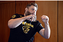 LAS VEGAS, NV - DECEMBER 13:  UFC fighter Roy "Big Country" Nelson works out for the media during the Ultimate Fighter 16 Finale open workouts at The Joint at the Hard Rock Hotel and Casino on December 13, 2012 in Las Vegas, Nevada.  (Photo by Jeff Bottari/Zuffa LLC/Zuffa LLC)