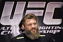 LAS VEGAS, NV - DECEMBER 13:  UFC fighter Roy 'Big Country" Nelson speaks to the media during the Ultimate Fighter 16 Finale open workouts at The Joint at the Hard Rock Hotel and Casino on December 13, 2012 in Las Vegas, Nevada.  (Photo by Jeff Bottari/Zuffa LLC/Zuffa LLC)