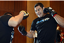 LAS VEGAS, NV - DECEMBER 13:  UFC fighter Shane Del Rosario works out for the media during the Ultimate Fighter 16 Finale open workouts at The Joint at the Hard Rock Hotel and Casino on December 13, 2012 in Las Vegas, Nevada.  (Photo by Jeff Bottari/Zuffa LLC/Zuffa LLC)