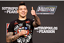 GOLD COAST, AUSTRALIA - DECEMBER 14:  UFC welterweight fighter Dan Hardy interacts with fans during a Q&A session before the UFC on FX weigh in on December 14, 2012 at Gold Coast Convention and Exhibition Centre in Gold Coast, Queensland, Australia.  (Photo by Josh Hedges/Zuffa LLC/Zuffa LLC via Getty Images)