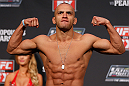 GOLD COAST, AUSTRALIA - DECEMBER 14:  Manuel Rodriguez weighs in during the UFC on FX weigh in on December 14, 2012 at Gold Coast Convention and Exhibition Centre in Gold Coast, Queensland, Australia.  (Photo by Josh Hedges/Zuffa LLC/Zuffa LLC via Getty Images)