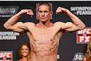 GOLD COAST, AUSTRALIA - DECEMBER 14:  Seth Baczynski weighs in during the UFC on FX weigh in on December 14, 2012 at Gold Coast Convention and Exhibition Centre in Gold Coast, Queensland, Australia.  (Photo by Josh Hedges/Zuffa LLC/Zuffa LLC via Getty Images)