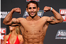 GOLD COAST, AUSTRALIA - DECEMBER 14:  Chad Mendes weighs in during the UFC on FX weigh in on December 14, 2012 at Gold Coast Convention and Exhibition Centre in Gold Coast, Queensland, Australia.  (Photo by Josh Hedges/Zuffa LLC/Zuffa LLC via Getty Images)