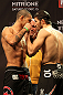 LAS VEGAS, NV - DECEMBER 14:  (L-R) Vinc Pichel and Rustam Khabilov face off during TUF 16 Finale weigh in on December 14, 2012  at the Joint at the Hard Rock in Las Vegas, Nevada.  (Photo by Jim Kemper/Zuffa LLC/Zuffa LLC via Getty Images)