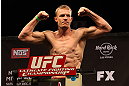 LAS VEGAS, NV - DECEMBER 14:  James Head stands on the scale during TUF 16 Finale weigh in on December 14, 2012  at the Joint at the Hard Rock in Las Vegas, Nevada.  (Photo by Jim Kemper/Zuffa LLC/Zuffa LLC via Getty Images)
