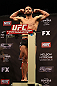 LAS VEGAS, NV - DECEMBER 14:  Jamie Varner stands on the scale during TUF 16 Finale weigh in on December 14, 2012  at the Joint at the Hard Rock in Las Vegas, Nevada.  (Photo by Jim Kemper/Zuffa LLC/Zuffa LLC via Getty Images)