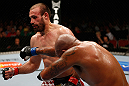 GOLD COAST, AUSTRALIA - DECEMBER 15:  (R-L) Joey Beltran punches Igor Pokrajac during their light heavyweight fight at the UFC on FX event on December 15, 2012  at Gold Coast Convention and Exhibition Centre in Gold Coast, Australia.  (Photo by Josh Hedges/Zuffa LLC/Zuffa LLC via Getty Images)