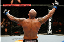 GOLD COAST, AUSTRALIA - DECEMBER 15:  Joey Beltran reacts after his light heavyweight fight against Igor Pokrajac at the UFC on FX event on December 15, 2012  at Gold Coast Convention and Exhibition Centre in Gold Coast, Australia.  (Photo by Josh Hedges/Zuffa LLC/Zuffa LLC via Getty Images)