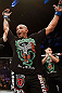GOLD COAST, AUSTRALIA - DECEMBER 15:  Joey Beltran reacts after defeating Igor Pokrajac during their light heavyweight fight at the UFC on FX event on December 15, 2012  at Gold Coast Convention and Exhibition Centre in Gold Coast, Australia.  (Photo by Josh Hedges/Zuffa LLC/Zuffa LLC via Getty Images)