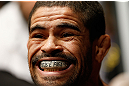GOLD COAST, AUSTRALIA - DECEMBER 15:  Rousimar Palhares prepares to enter the Octagon before his middleweight fight against Hector Lombard at the UFC on FX event on December 15, 2012  at Gold Coast Convention and Exhibition Centre in Gold Coast, Australia.  (Photo by Josh Hedges/Zuffa LLC/Zuffa LLC via Getty Images)