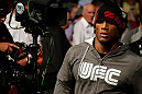 GOLD COAST, AUSTRALIA - DECEMBER 15:  Hector Lombard enters the arena before his middleweight fight against Rousimar Palhares at the UFC on FX event on December 15, 2012  at Gold Coast Convention and Exhibition Centre in Gold Coast, Australia.  (Photo by Josh Hedges/Zuffa LLC/Zuffa LLC via Getty Images)
